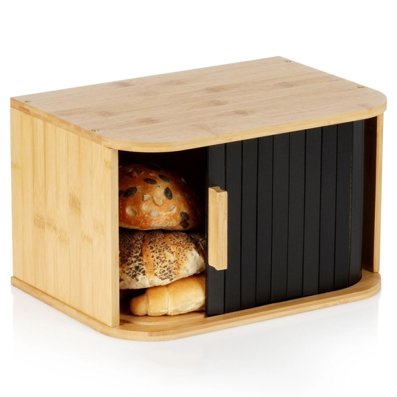 Bambusest leivakarp, must, 33x23x20 cm