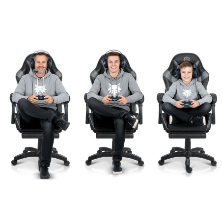 Sofatel Draknor II mänguritool, must ja hall