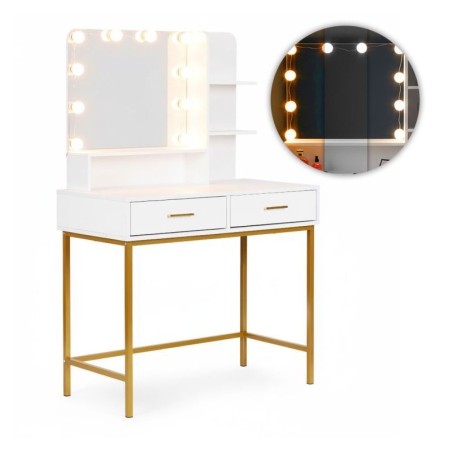 Suur tualettlaud peegli ja LED-valgustuseg... | FreshDesign.ee