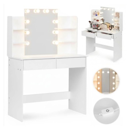 Suur kosmeetikalaud peegli ja LED-valgustu... | FreshDesign.ee