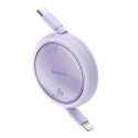 USB-kaabel Baseus Free2Pull USB-C kuni iP 20W 1m (lilla)