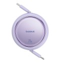 USB-kaabel Baseus Free2Pull USB-C kuni iP 20W 1m (lilla)