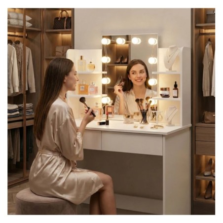 Suur kosmeetikalaud peegli ja LED-valgustu... | FreshDesign.ee