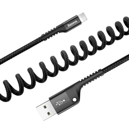 Baseus vedruga kaabel Lightning 1m 2A (must)