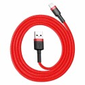 Baseus Cafule USB Lightning kaabel 2,4A 0,5m (punane)