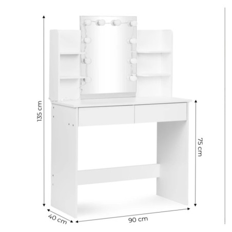 Suur kosmeetikalaud peegli ja LED-valgustu... | FreshDesign.ee