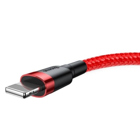Baseus Cafule USB Lightning kaabel 2,4A 0,5m (punane)