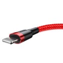 Baseus Cafule USB Lightning kaabel 2,4A 0,5m (punane)
