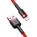 Baseus Cafule USB Lightning kaabel 2,4A 0,5m (punane)