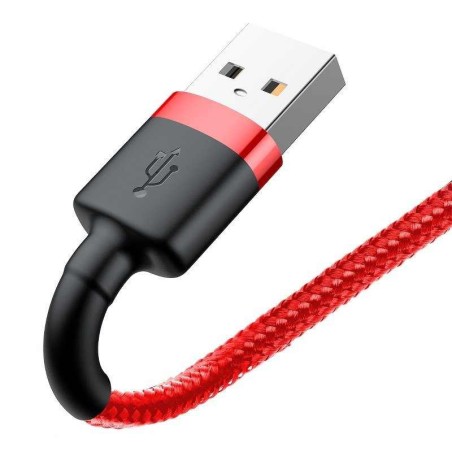 Baseus Cafule USB Lightning kaabel 2,4A 0,5m (punane)