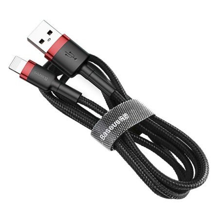 Baseus Cafule USB Lightning kaabel 1,5A 2m (must+punane)