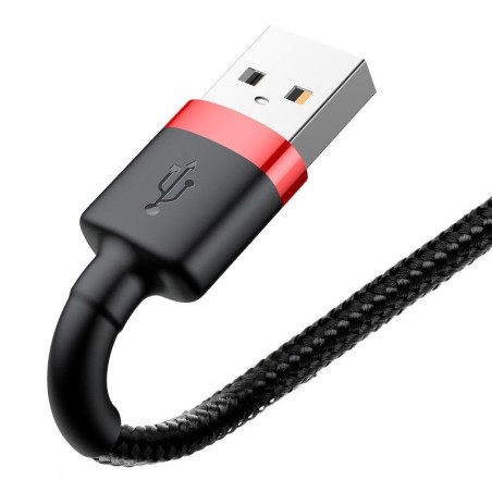 Baseus Cafule USB Lightning kaabel 1,5A 2m (must+punane)
