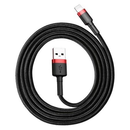 Baseus Cafule USB Lightning kaabel 2,4A 1m (punane+must)