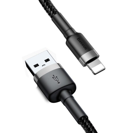Baseus Cafule USB Lightning kaabel 2,4A 1m (hall+must)