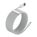 Baseus Simple Wisdom Data Cable Kit USB to Lightning 2,4A (2 tk/komplekt) 1,5 m valge