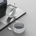 Baseus Simple Wisdom Data Cable Kit USB to Lightning 2,4A (2 tk/komplekt) 1,5 m valge