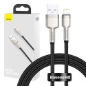 USB-kaabel Lightning Baseus Cafule jaoks, 2,4A, 1m (must)