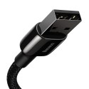 Baseuse volframkuldne USB-kaabel iP-ga 2,4A 2m (must)