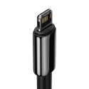 Baseuse volframkuldne USB-kaabel iP-ga 2,4A 2m (must)