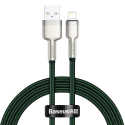 USB-kaabel Lightning Baseus Cafule jaoks, 2,4A, 1m (roheline)