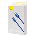 Baseus Crystal Shine'i USB-kaabel Lightningiga, 2,4A, 1,2m (sinine)