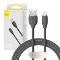 Baseus Jelly USB-kaabel Lightningiga, 2,4A, 1,2m (must)
