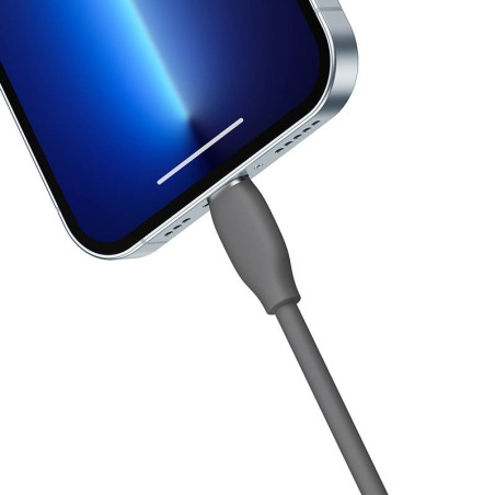 Baseus Jelly USB-kaabel Lightningiga, 2,4A, 1,2m (must)