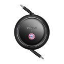 Baseus USB-C–USB-C 100 W laadimiskaabel (must) Bayern Edition