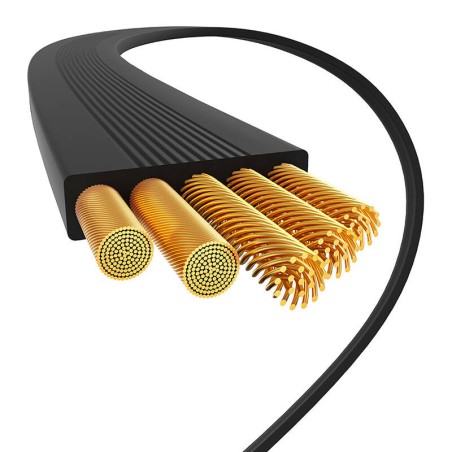 Baseus USB-C–USB-C 100 W laadimiskaabel (must) Bayern Edition