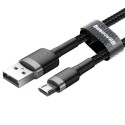 Baseus Cafule Micro USB kaabel 2,4A 1m (hall + must)