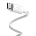 Baseus Simple Wisdom andmekaabli komplekt USB to Micro 2.1A (2 tk/komplekt) 1,5 m valge
