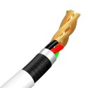 Baseus Simple Wisdom andmekaabli komplekt USB to Micro 2.1A (2 tk/komplekt) 1,5 m valge