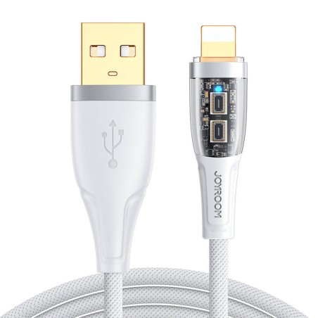 USB-A / Lightningi / 2,4A / 1,2 m Joyroom S-UL012A3 kaabel (valge)