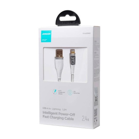 USB-A / Lightningi / 2,4A / 1,2 m Joyroom S-UL012A3 kaabel (valge)