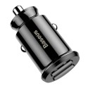 Baseus Grain autolaadija 2x USB 5V 3.1A (must)