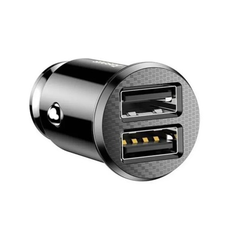 Baseus Grain autolaadija 2x USB 5V 3.1A (must)