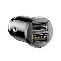 Baseus Grain autolaadija 2x USB 5V 3.1A (must)