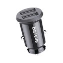 Baseus Grain autolaadija 2x USB 5V 3.1A (must)
