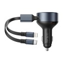 Vention FFOB0 USB-C autolaadija + USB-C/Lightning 30W kaabel