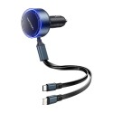 Vention FFOB0 USB-C autolaadija + USB-C/Lightning 30W kaabel