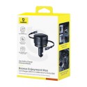 Baseus Enjoyment Max autolaadija USB-C+Lightning kaablite ja USB-A+USB-C portidega 90W must