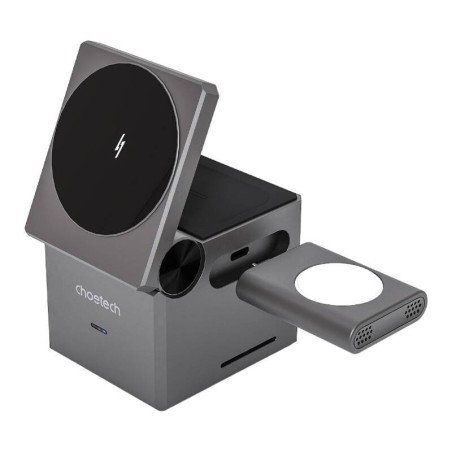 Choetech T632-F 3-in-1 15W induktiivne laadija (must)
