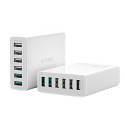 Laadija 6x USB Blitzwolf BW-S15, QC 3.0, 60 W (valge)