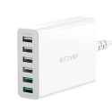 Laadija 6x USB Blitzwolf BW-S15, QC 3.0, 60 W (valge)