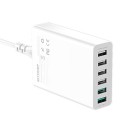 Laadija 6x USB Blitzwolf BW-S15, QC 3.0, 60 W (valge)