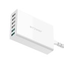 Laadija 6x USB Blitzwolf BW-S15, QC 3.0, 60 W (valge)
