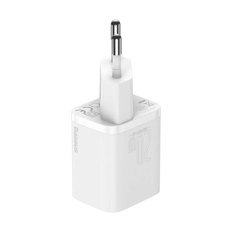 Baseus Super Si kiirlaadija 1C 20W USB-C kaabliga Lightning 1 m jaoks (valge)