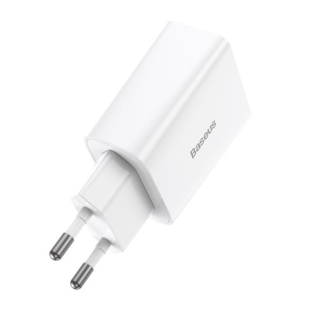 Baseus Speed ​​Mini kiirlaadija, USB-C, PD, 3A, 20 W (valge)