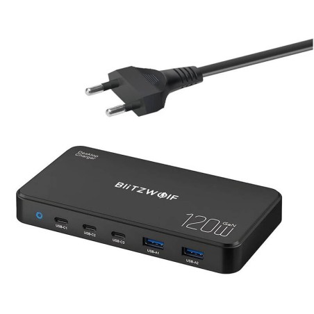Laadimisjaam Blitzwolf BW-i100 5in1 120W
