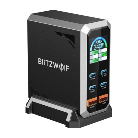 Blitzwolf BW-S31 2xUSB-A, 4xUSB-C, PD, 240W võrgulaadija.